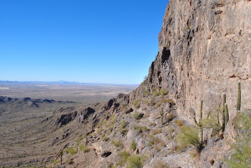 Looking west at beginning of peak climb.