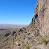 Looking west at beginning of peak climb.