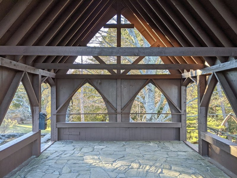 Inside the chapel.