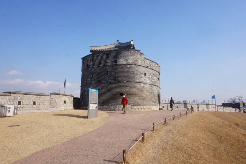 Hwaseong Fortress Loop at Northeastern Watch Tower.