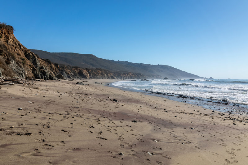 The beach just below Bluff Trail.