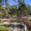 Granite formation at trail loop