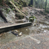 All stream crossings had nice new foot bridges, except this one. The rocks on either side were pretty slippery - exercise caution.