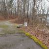 Entrance to the trail by the boat ramp.