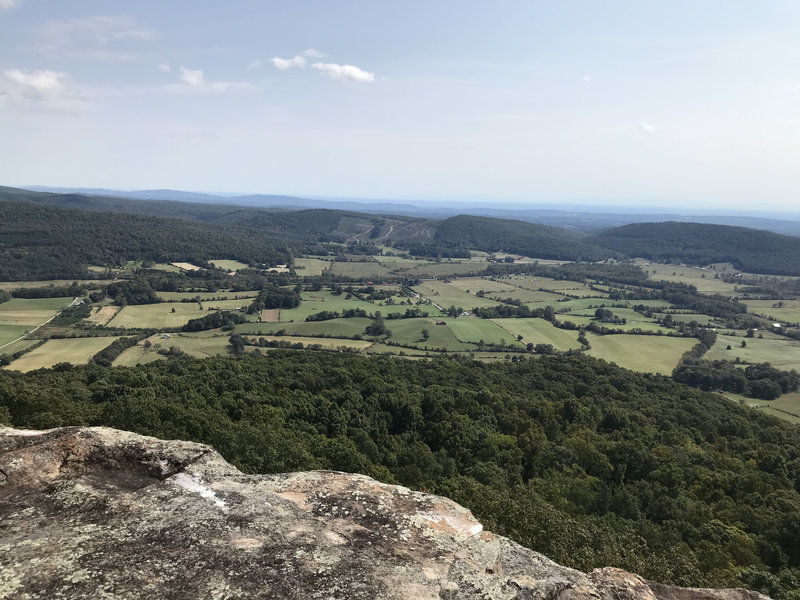 View of Grassy Cove from Brady Bluff Overlook.