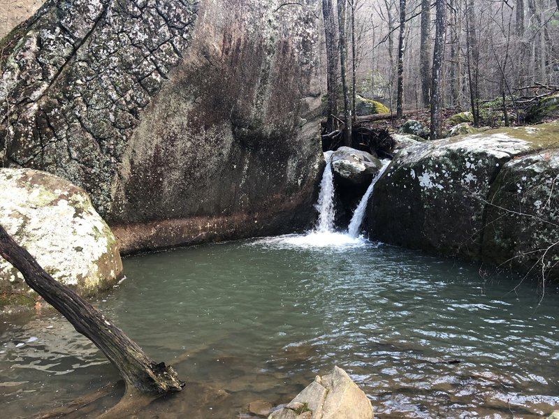 Small waterfall/Three Crosses