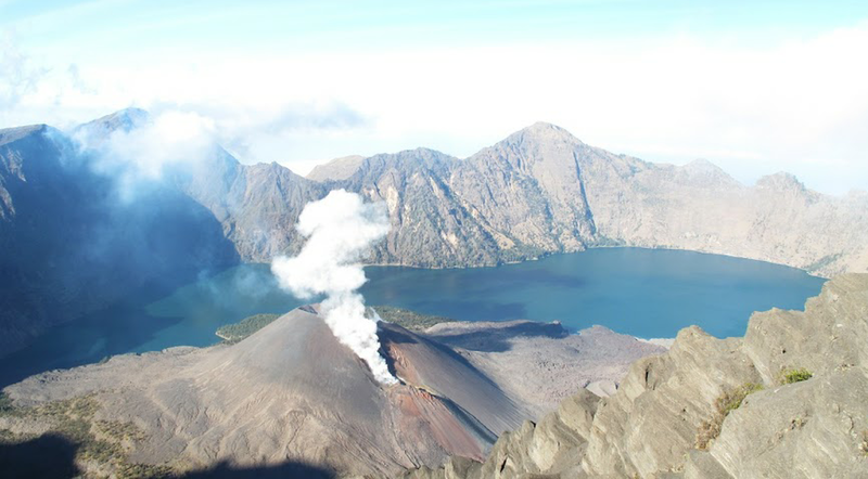The view from Gunung Rinjani