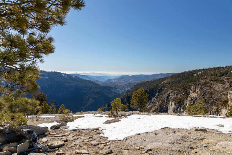 The western end of Yosemite Valley from El Capitan.