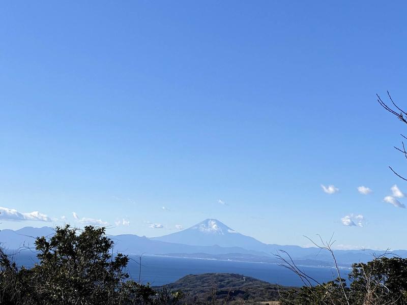 View of Mt. Fuji from the top of Mt. Ogusu