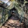 A tunnel to protect from stray golf balls.