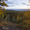 Sunset view from the Grand View campsite.