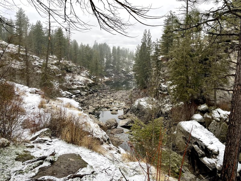 View of the Post Falls Dam outfall.