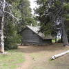 Snow shelter near Lookout Mountain.