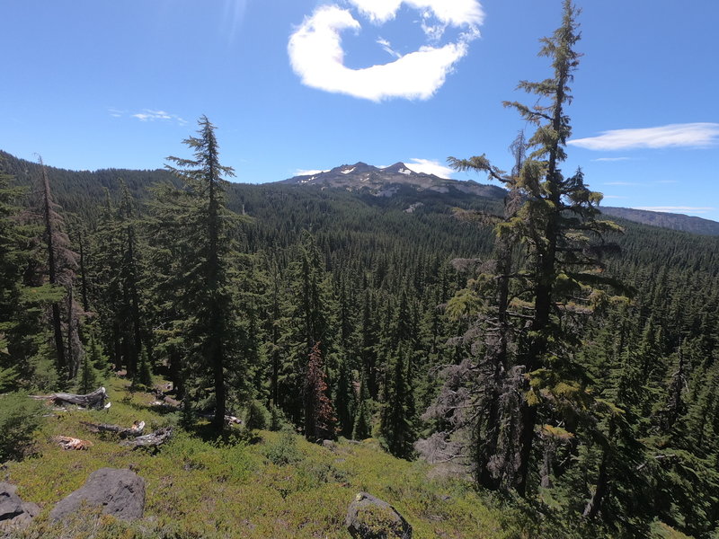 Diamond Peak from trail