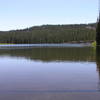 Horse Lake with peninsula in background.