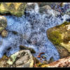 Frozen Ice on the Rose River. January.