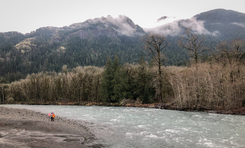 Winter in the mountains along the lower Elwha.