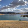 Los Vaqueros Reservoir as seen from the Vista Grande Trail.