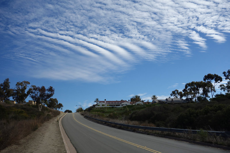 Short unimproved section of the Del Mar Mesa Multi-Use Trail as it approaches Carmel View Ranch.