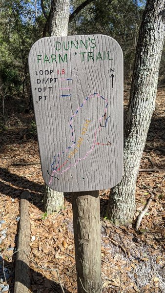 Extra map sign along the trail making things super clear!