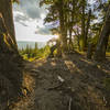 Watching the sun set over the Okanagan Valley from the Grand View.