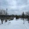 View partially up the fire tower.