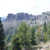 Big Horn Peak (upper right-hand corner) from a distance August 20, 2019