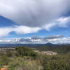 Sarah Ridge Road development at the base of Black Mountain. Mount Woodson, center right, is the high point 8 miles away.