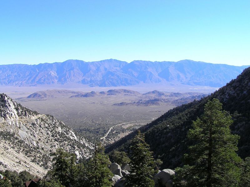 View of White Mountains from Meysan Lakes Trail.