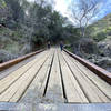 Crossing over a small creek.