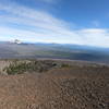 View north from Black Crater summit showing Mt. Washington, 3-Fingered Jack and Mt. Jefferson (L-R)