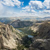 View of Smith Lake Basin from Mt Chauvent