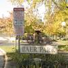 Baer Park entrance sign