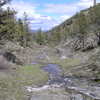 Upper section where intermittent stream flows down canyon (04-12-2019)