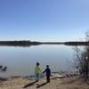 Access and view of Lewisville Lake.