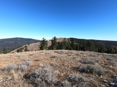 Round Mtn (L) and Bald Mtn (Center) from Little Baldy Mtn. (10-29-2019)