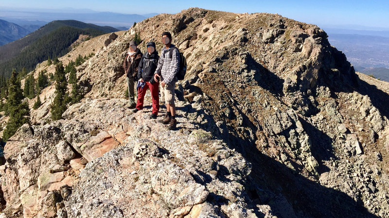 On the ridge between Deception Peak and Lake Peak.