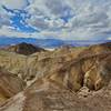 Looking down through Golden Canyon towards the Badlands