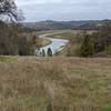 Looking towards Hidden Bridge (normally underwater) and the ghost town of Salmon Falls