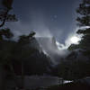 Hallet Peak, 2 am, with moon and Jupiter