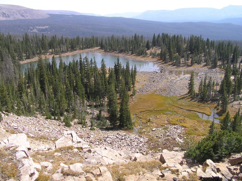 Morat Lake (eastern one) from Blue Lake Trail (09-19-2012)