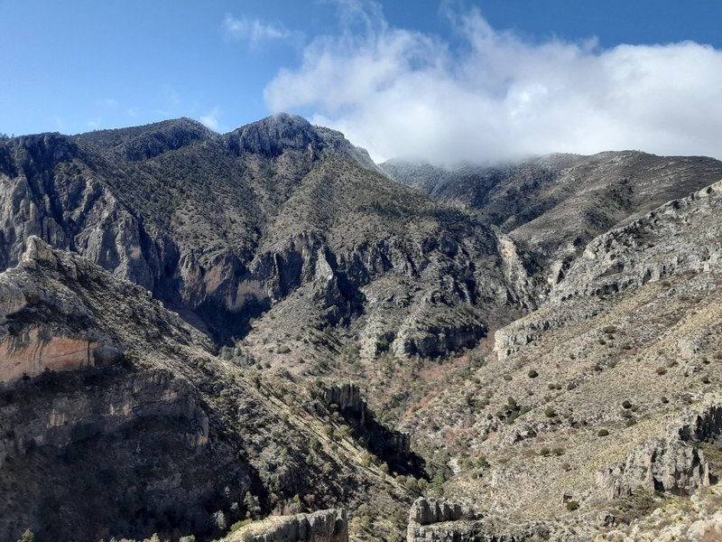 Looking across to Guadalupe Peak.