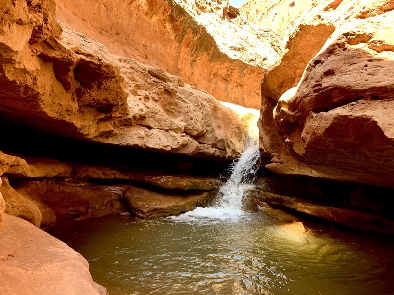 The first falls is beautiful. If you catch it on a warm day with the right water level, the pool is deep enough for jumping off the ledges.