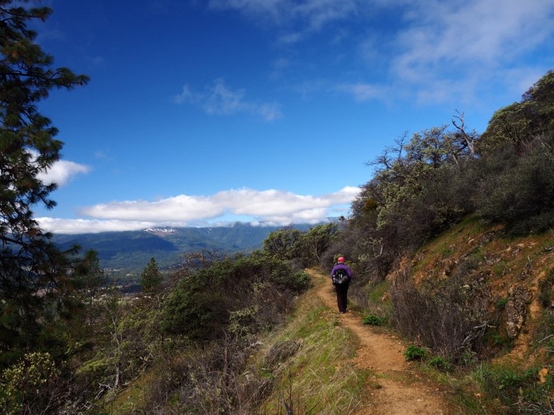 Approaching the Chinese Wall on the Layton Ditch Trail.