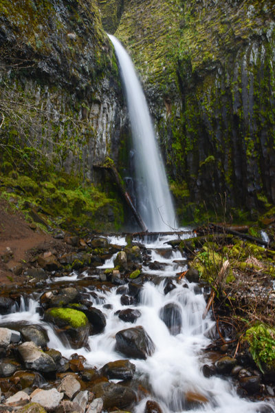 Dry Creek Falls in early spring time.