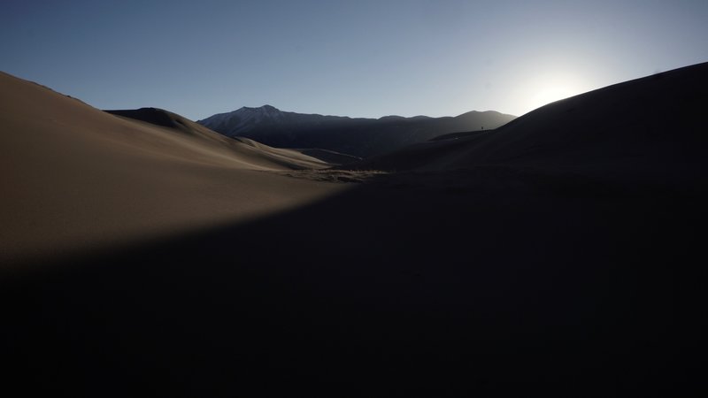 In the gully just below High Dune.