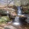 Falls at the intersection of Quarry Hill and South Taconic Trail.