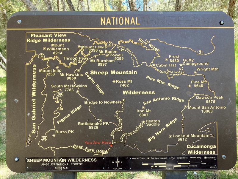 Area map sign