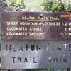 Trail sign