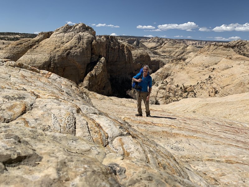 On the Boulder Mail Trail, about to drop down into Death Hollow.